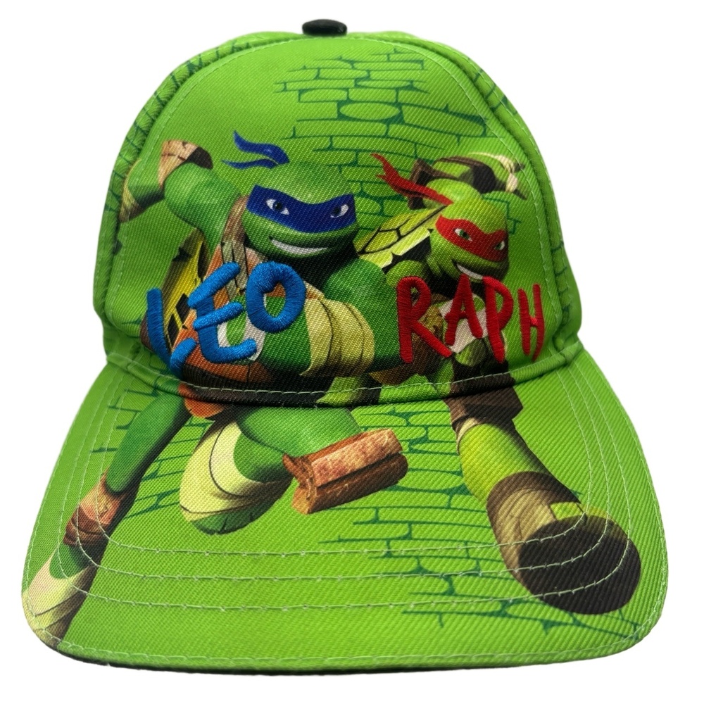 Nickelodeon Teenage Mutant Ninja Turtles LEO & RAPH Kids Hat Cap Green 2016